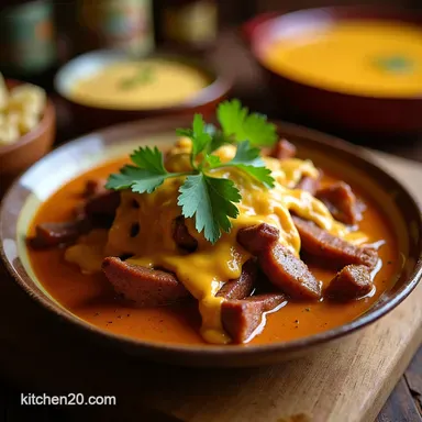 Smokehouse Sizzle Ultimate Brisket Cowboy Queso Recipe Recipe Card
