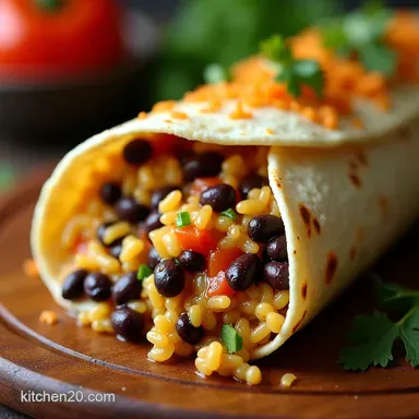 My Best Budget Bean and Rice Burrito Cheesy Smoky Meal Prep Secret Recipe Card