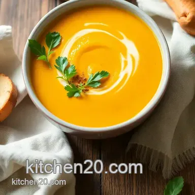 How to Make Smooth Butternut Squash Soup in 45 Minutes: A Cozy Autumn Delight Recipe Card