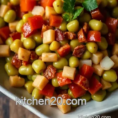 Southern Charm: Lima Bean Succotash Recipe with Paprika Recipe Card