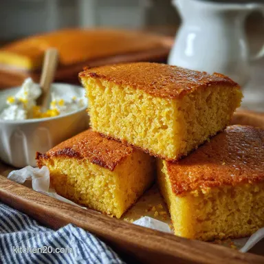 southern cornbread recipe: Crispy Baked in 30 Minutes Recipe Card