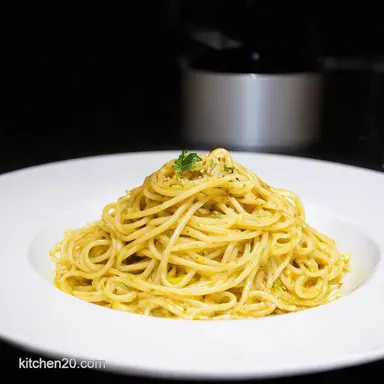 Recipe Speedy Spaghetti Aglio e Olio Ready in a Jiffy Recipe Card