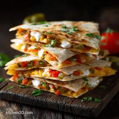 Ultimate Speedy Southwestern Vegetable Quesadillas Recipe Card