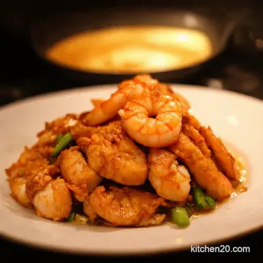 Speedy Chicken and prawn fried Wok This Way Recipe Card