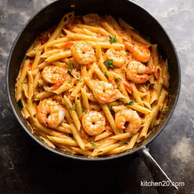 Speedy Recipe OnePot Shrimp Scampi Pasta Ready in 20 Recipe Card
