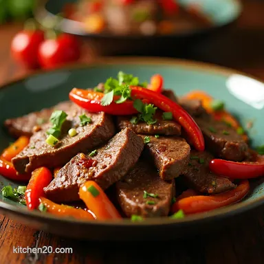 Easy Steak Stir Fry Recipe Tender Beef in 30 Minutes Recipe Card