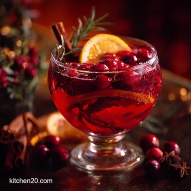 Non Alcoholic Christmas Punch: The Spiced Cranberry Orange Mocktail Recipe Card