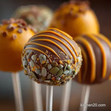 Thanksgiving Cake Pops Easy Spiced Pumpkin Treat Recipe Card