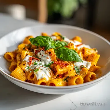 Spicy Burrata Rigatoni Recipe for 4 Servings