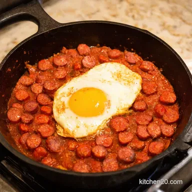 Spicy Chorizo Breakfast Skillet Ready in 45 Recipe Card