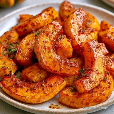 Spicy Roasted Delicata Squash for 4 Recipe Card