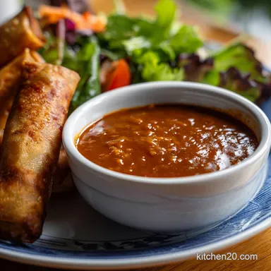 Spring Roll Peanut Sauce: Easy 10-Minute Creamy Dipping Sauce