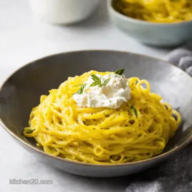 Spring Spaghetti Squash with Whipped Ricotta Easy Recipe Recipe Card