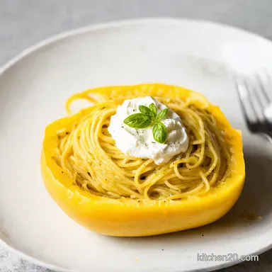 Spring Spaghetti Squash with Whipped Ricotta Easy Recipe