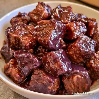 Braised Beef Short Ribs with Grape Juice