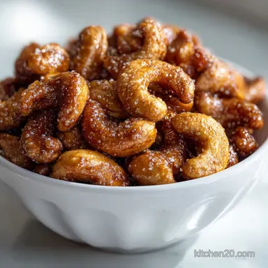 Candied Cashews: Shattering Sugar Crust Recipe Card