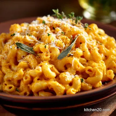 Stovetop Creamy Pumpkin Mac and Cheese: The Easiest 40-Minute Comfort Meal Recipe Card
