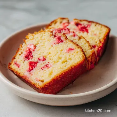 Strawberry Pound Cake: Velvety Crumb