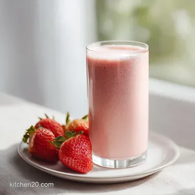 Strawberry Protein Shake in 5 Minutes