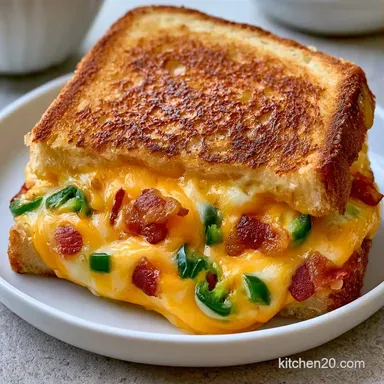 Stuffed Jalapeno Grilled Cheese in 25 Min Recipe Card