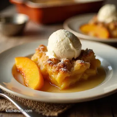 The Best Diabetic SugarFree Peach Cobbler Recipe Recipe Card