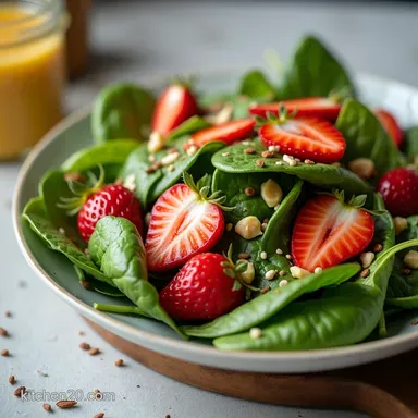 Spinach Strawberry Salad with Poppy Seed Dressing Sunshine