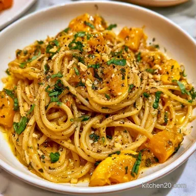 Summer Squash and Basil Pasta in 25 Min Recipe Card