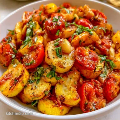 Summer Squash Basil for 4 Servings