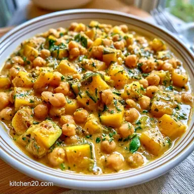 Summer Squash Curry with Coconut Milk Recipe Card