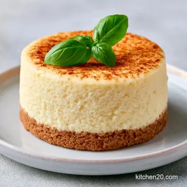 Sweet Basil Lemon Cheesecake: Creamy