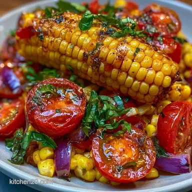 Sweet Corn Tomato Salad in 15 Minutes