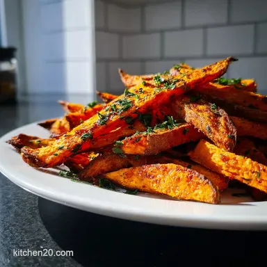 Sweet Potato Fries: Crispy Baked in 30 Minutes Recipe Card