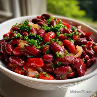 Kidney Bean Salad: The Quintessential Tangy Picnic Hit Recipe Card