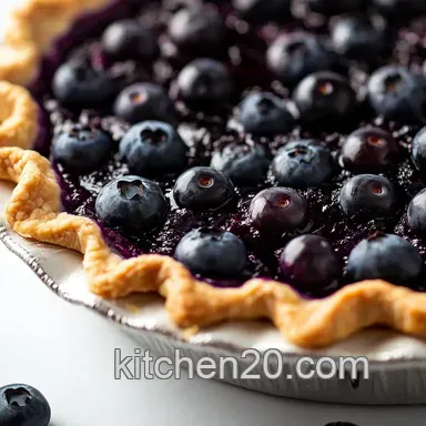 My Go-To Blueberry Pie Recipe: Juicy & Easy! Recipe Card
