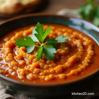 Quick Spicy Red Lentil Curry The 45Minute Dahl Recipe Recipe Card