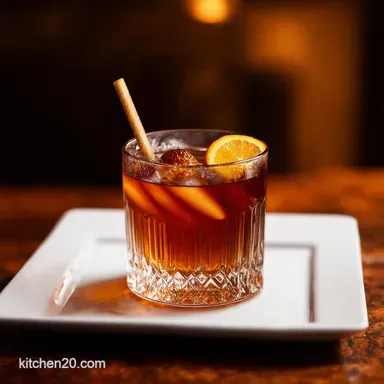 Kentucky Kiss My Bourbon Old Fashioned with a Twist Recipe Card