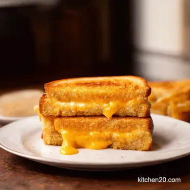 The Ultimate Grilled Cheese Golden Gooey Goodness Recipe Card