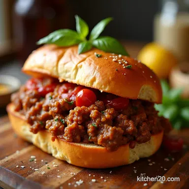 Italian Sloppy Joe Subs with Quick Fennel Ragu Recipe Card