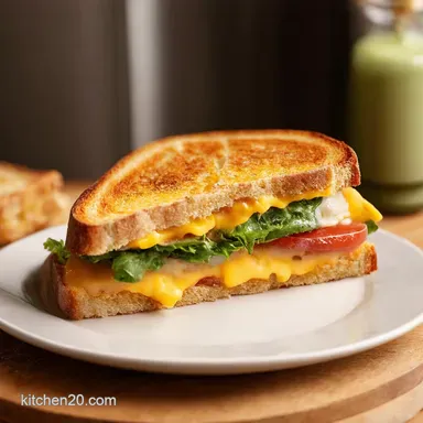 Cheesy Ploughmans Toastie Easy Lunch Recipes for Home Recipe Card