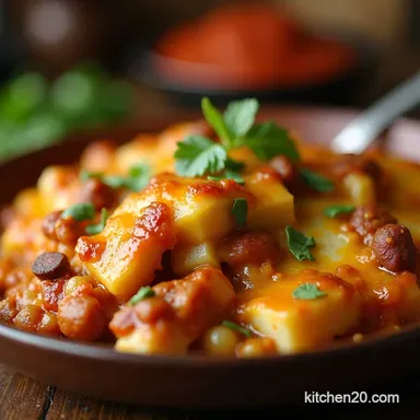 The Ultimate Kickin Cowboy Casserole Recipe Card