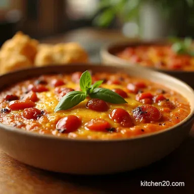 Easy Creamy Bruschetta Dip Recipe Hot Cheesy Recipe Card