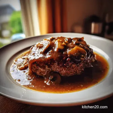 The Ultimate Salisbury Steak with Mushroom Gravy Proper Comfort Food Recipe Card