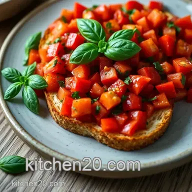 Tomato & Basil Bruschetta Recipe: My Italian Summer Secret Recipe Card