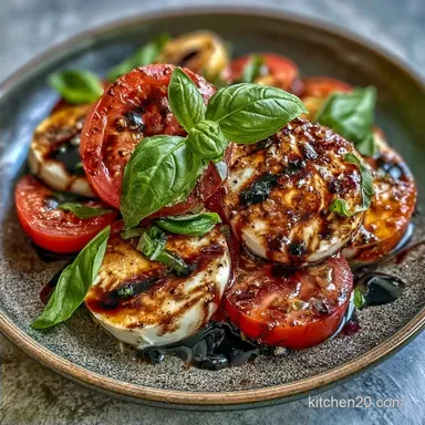 Tomato Caprese Salad with Balsamic Glaze