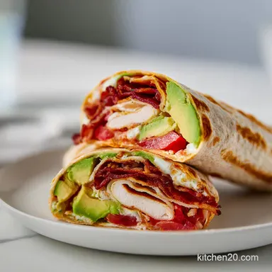 Turkey BLT Wraps in 20 Minutes Recipe Card
