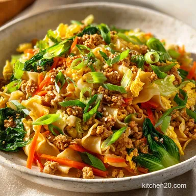 Turkey Egg Roll in a Bowl in 20 Mins Recipe Card