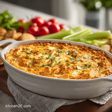 Buffalo Chicken Dip The Ultimate Game: Oven-Only, Creamy Recipe Card