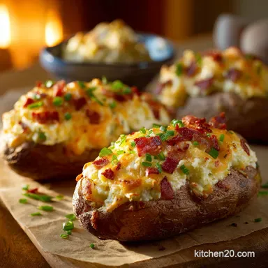 Twice Baked Potatoes Recipe: The Ultimate Creamy Cheesy Side Dish