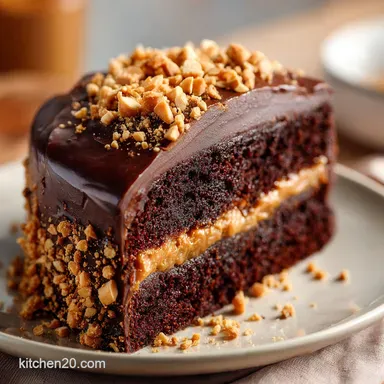 Chocolate Peanut Butter Cake: The Ultimate Fudgy Layer Recipe Recipe Card