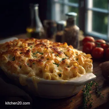 Baked Mac and Cheese: The Chefs Ultimate Creamy No-Split Recipe Recipe Card